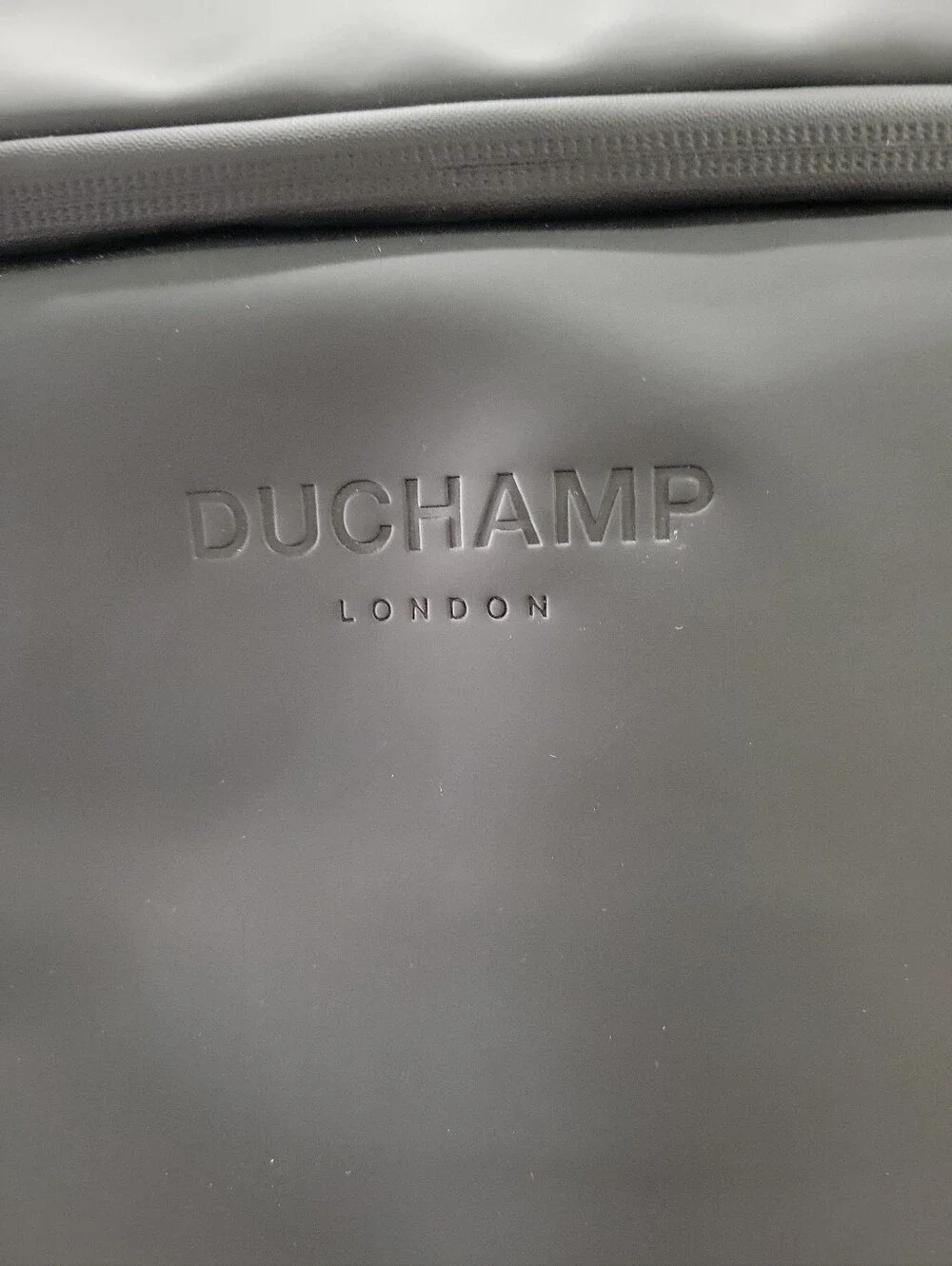 Duchamp London Black Laptop Backpack Rubberized Commuter Travel MSRP $205 NWT